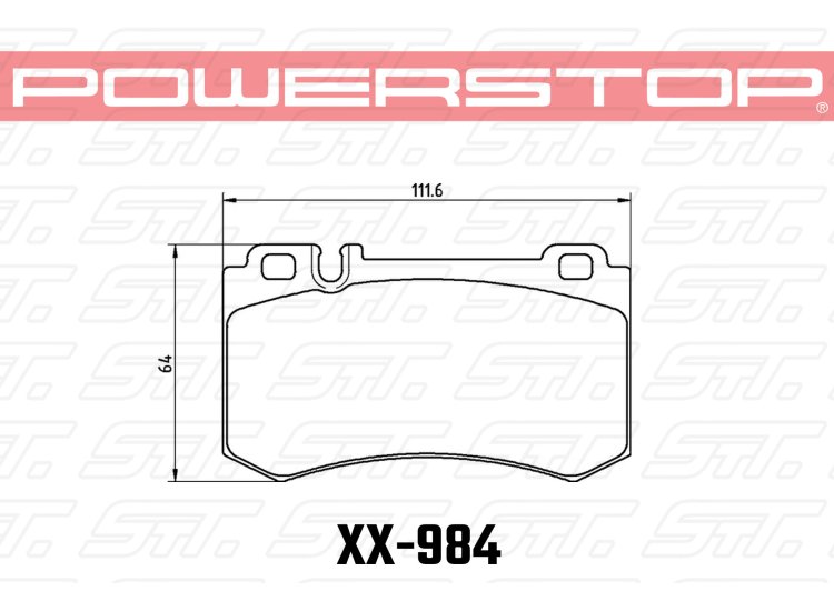 Колодки тормозные 17-984 PowerStop Z17 задние MB CLS C219; S W220; S W221; S C215; S C216; SLR R199