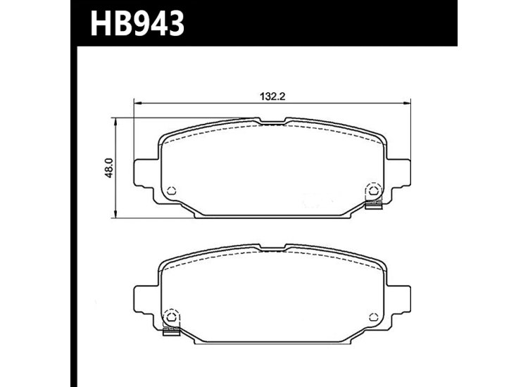 Колодки тормозные HB943Y.710 HAWK LTS задние Jeep Wrangler 328mm Rotor