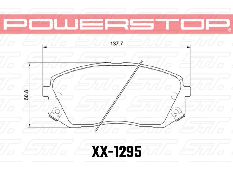 Колодки тормозные 23-1295 PowerStop Z23 передние Tucson; i40; Sonata; Optima; Sportage