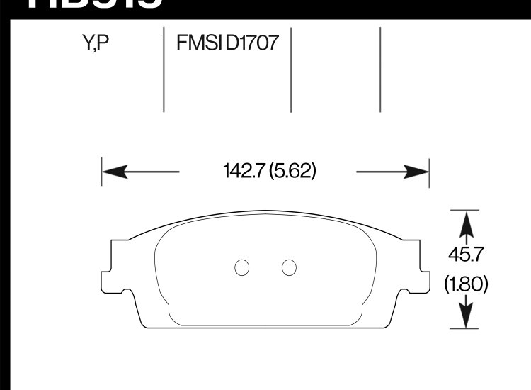 Колодки тормозные HB919Y.670 HAWK LTS Cadillac Escalade, Chevrolet TAHOE задние 2015-2020