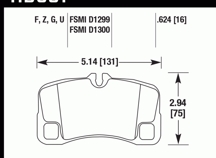 Колодки тормозные HB651D.624 HAWK ER-1