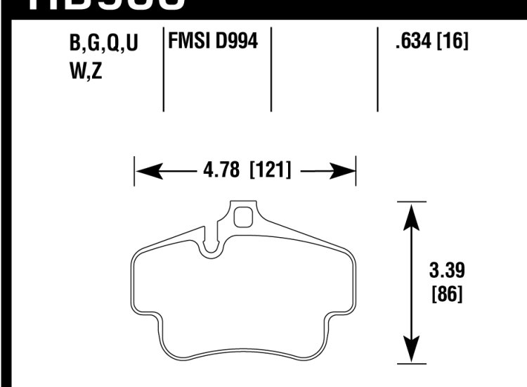 Колодки тормозные HB906D.634 HAWK ER-1