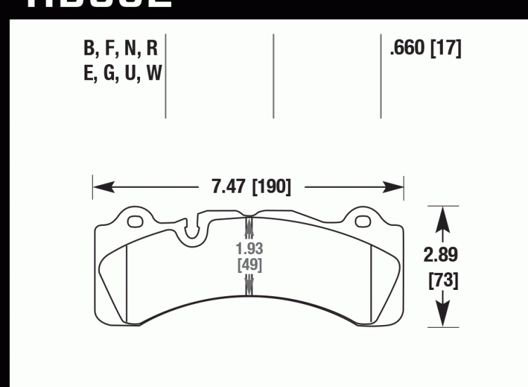 Колодки тормозные HB582D.660 HAWK ER-1
