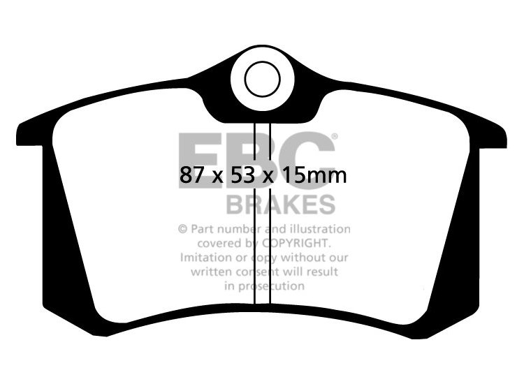 Колодки тормозные DP5680NDX EBC Bluestuff задние, Renault Megane RS; VAG