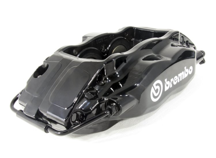 Комплект суппортов 2 шт. Черные, Brembo 4 поршня: 40mm - 44mm