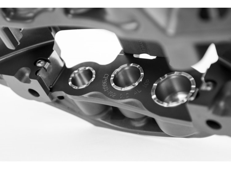 Суппорт AP Racing CP9668-3S7L Pro5000R Radi-CAL 6 поршней; 25mm толщина колодки