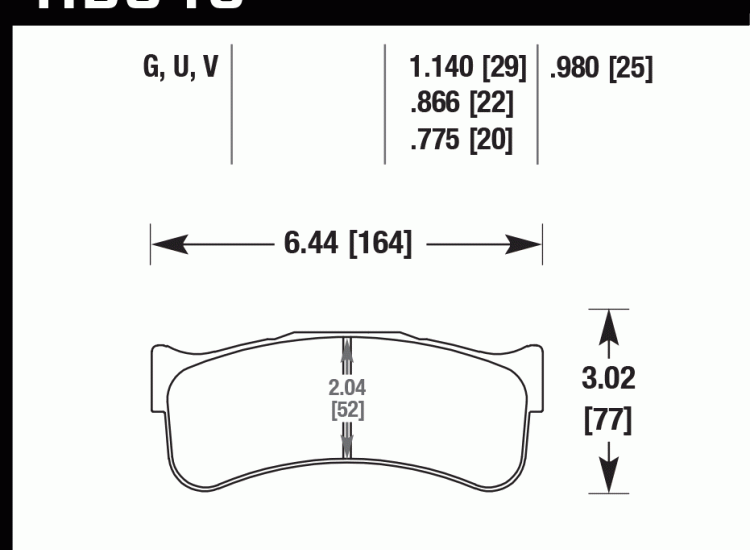 Колодки тормозные HB348D1.14 HAWK ER-1