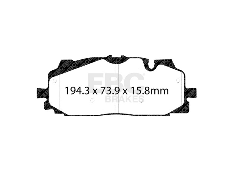 Колодки тормозные DP52277N EBC Bluestuff перед A4 B9 RS4; A5 F53; Q5 FYB; Q7 4MB; Akebono 350, 375