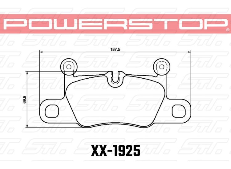 Колодки тормозные 26-1925 PowerStop Z26 задние Porsche 911 992; 911 991; CAYENNE Turbo