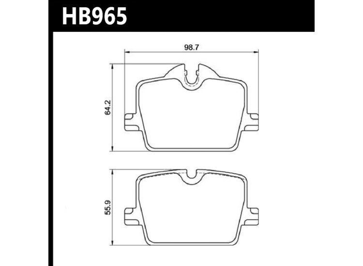 Колодки тормозные HB965B.620 HAWK HPS 5.0 задние BMW 3 G20; TOYOTA SUPRA 2019->