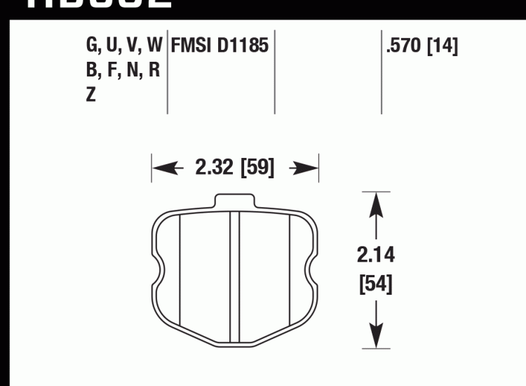 Колодки тормозные HB532D.570 HAWK ER-1