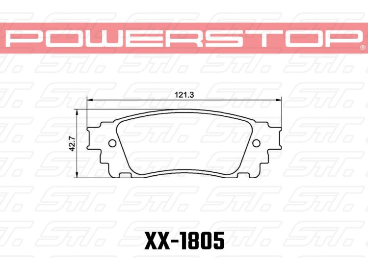 Колодки тормозные 36-1805 PowerStop Z36 задние TOYOTA Alphard; LEXUS NX300; RC350