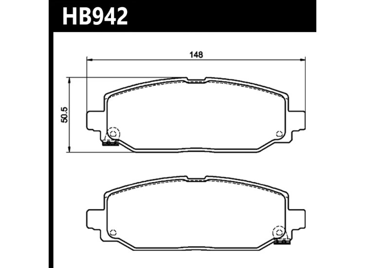 Колодки тормозные HB942Y.707 HAWK LTS задние Jeep Wrangler 342mm Rotor