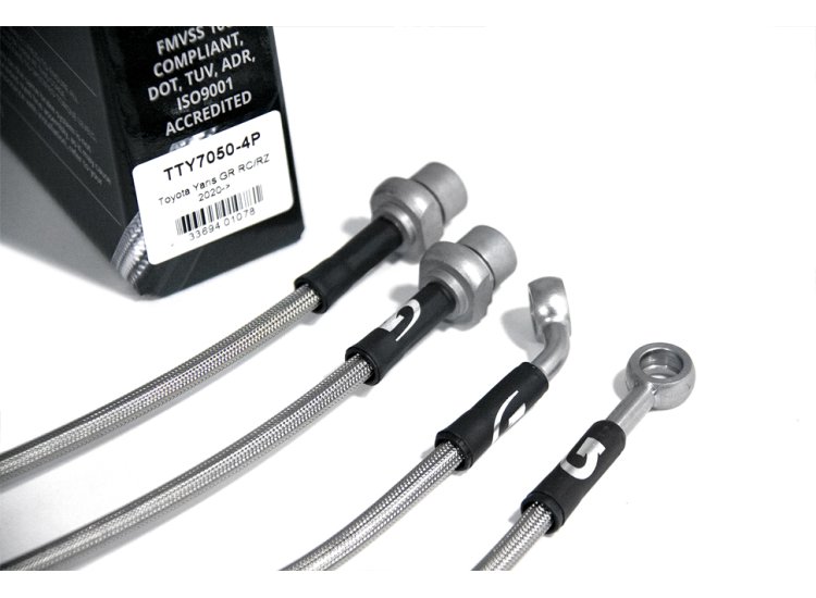 Армированные тормозные шланги Goodridge TTY7050-4P (4 шт.) Toyota Yaris GR RC/RZ 2020->  4шт.