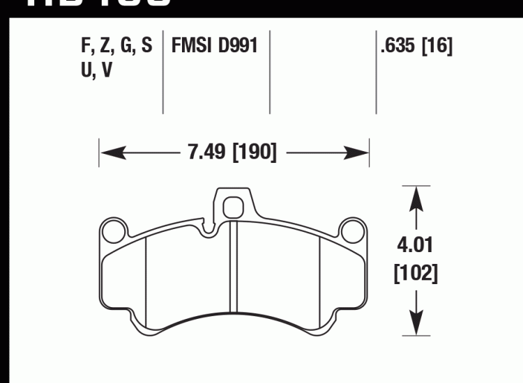 Колодки тормозные HB483D.635 HAWK ER-1
