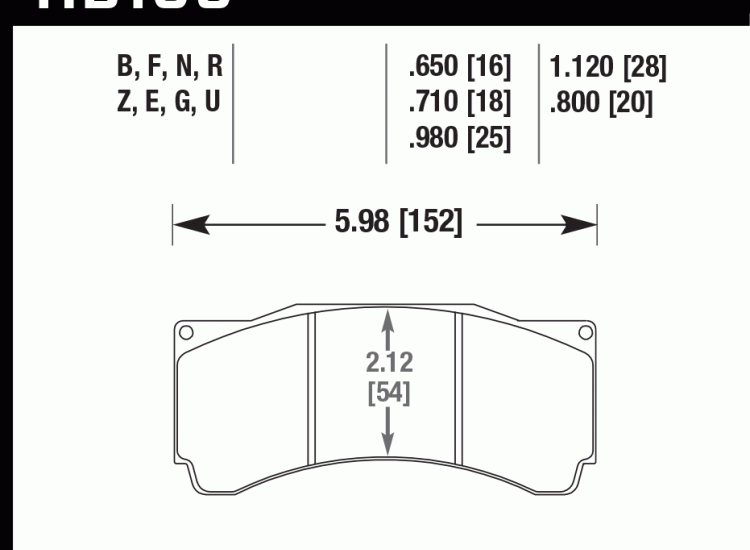 Колодки тормозные HB109D.980 HAWK ER-1