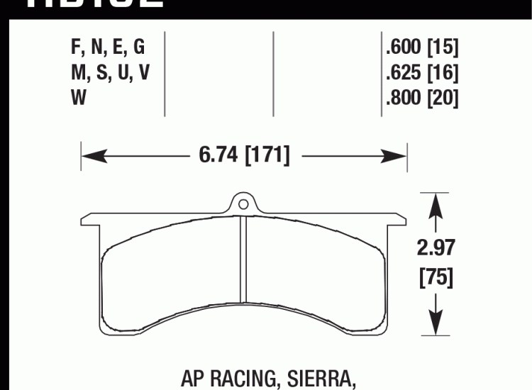 Колодки тормозные HB102D.800 HAWK ER-1