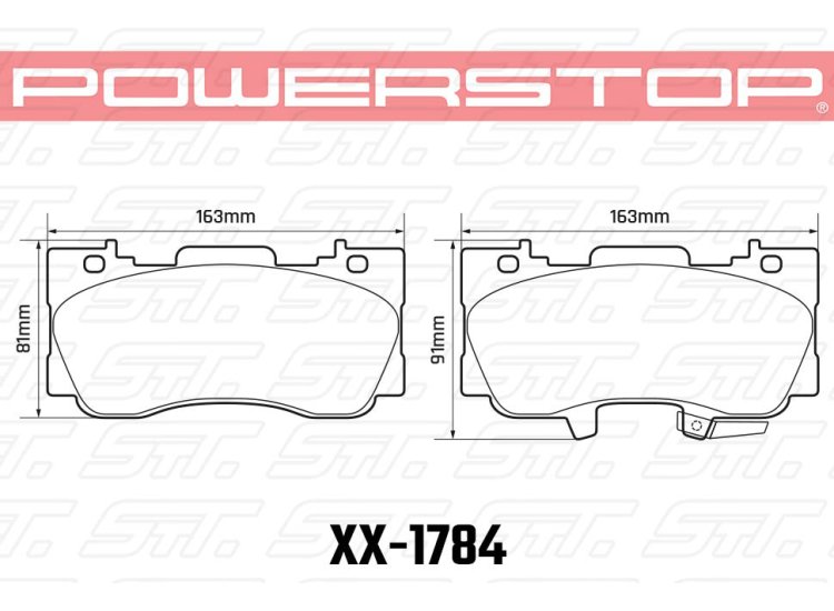Колодки тормозные 23-1784 PowerStop Z23 передние FORD Mustang Performance R-Package, 2014->