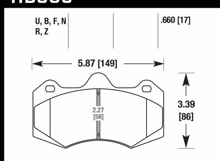 Колодки тормозные HB586G.660 HAWK DTC-60 AP Racing CP7040, CP9040