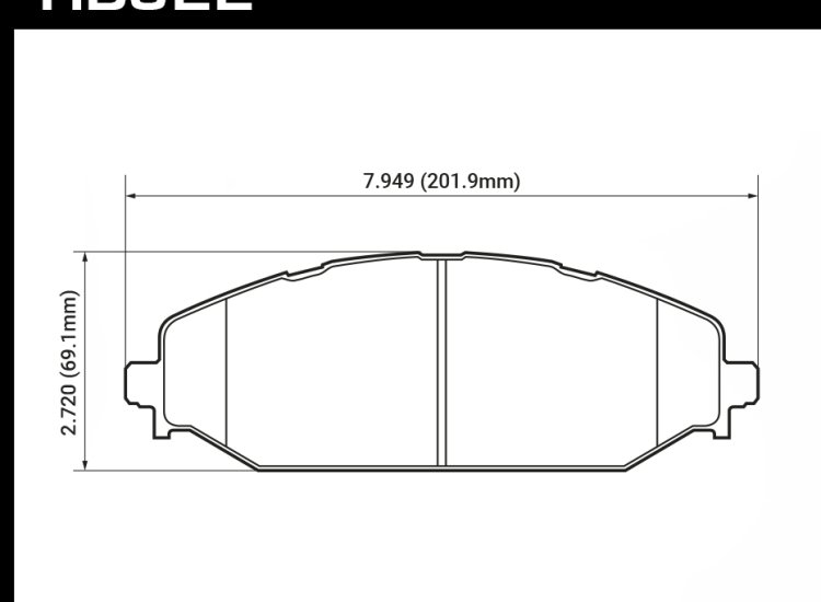 Колодки тормозные HB922P.765 HAWK SuperDuty перед. RAM 1500 2019->