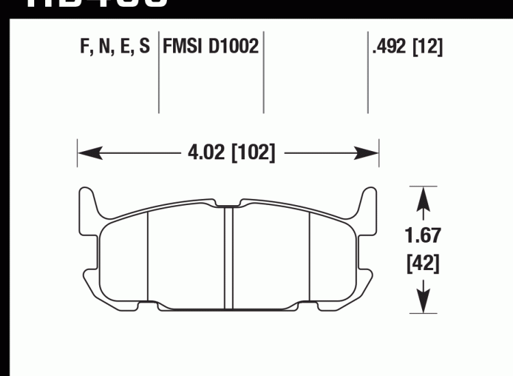 Колодки тормозные HB468D.492 HAWK ER-1