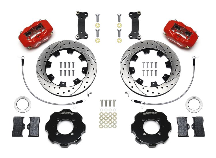 Тормозная система передняя 310x20.6mm, Wilwood 4 поршня, красный, Mazda MX-5 ND; FIAT 124 Spider