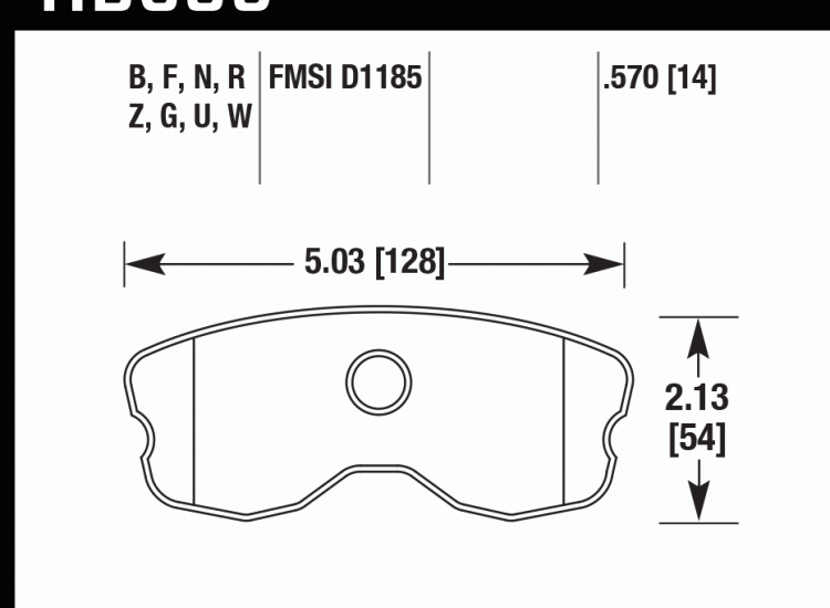 Колодки тормозные HB659D.570 HAWK ER-1