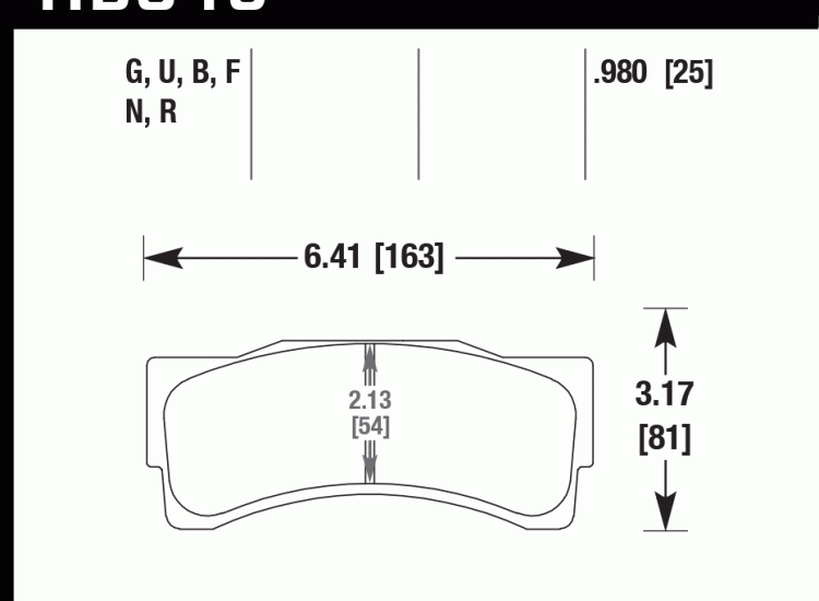 Колодки тормозные HB349D.980 HAWK ER-1