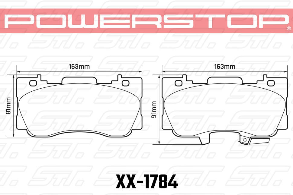 Колодки тормозные 23-1784 PowerStop Z23 передние FORD Mustang Performance R-Package, 2014->