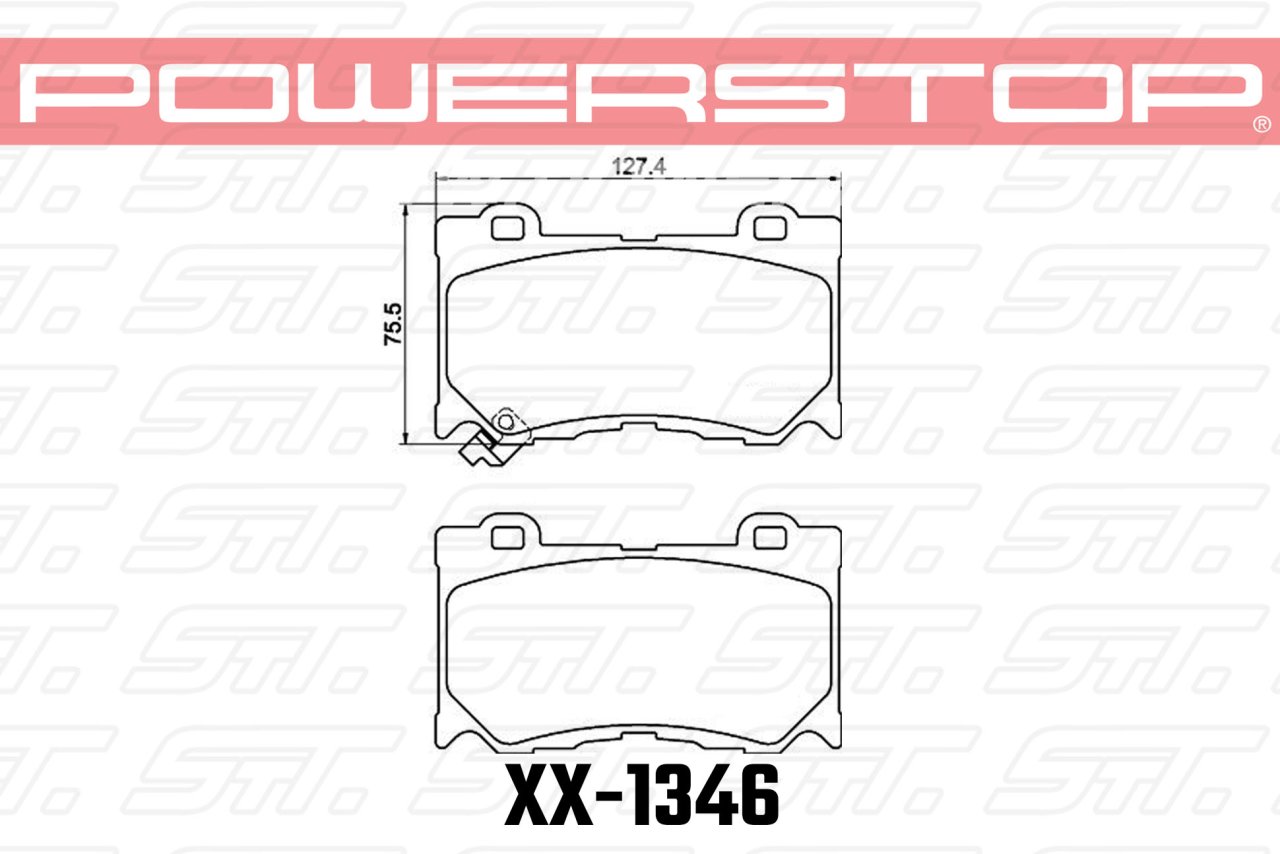 Колодки тормозные 23-1346 PowerStop Z23 передние INFINITI FX50/FX37/G37/ Nissan 370Z