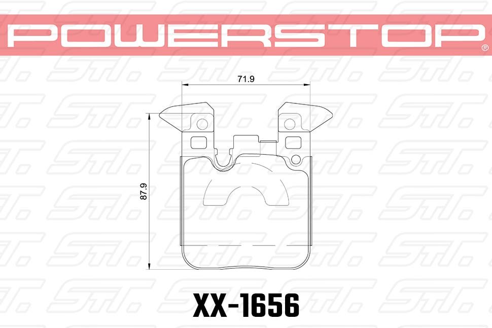 Колодки тормозные 23-1656 PowerStop Z23 задние BMW M4 F82, F32; M3 F80 F30; F20 F22 M-Performance