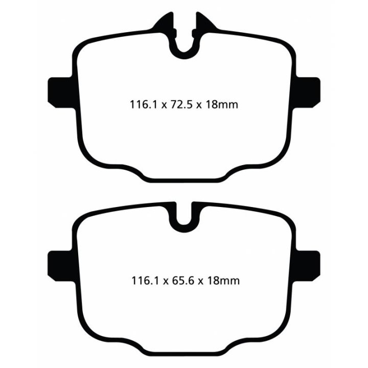 Колодки тормозные DP52089NDX EBC Bluestuff BMW задние BMW M3 G80; M4 G82; M5 F10; M6 F12; X5 G05; X7
