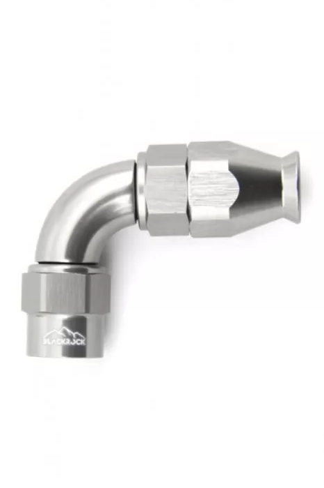 Фитинг AN4 90 градусов Full Flow под тефлоноый шланг (PTFE) серый