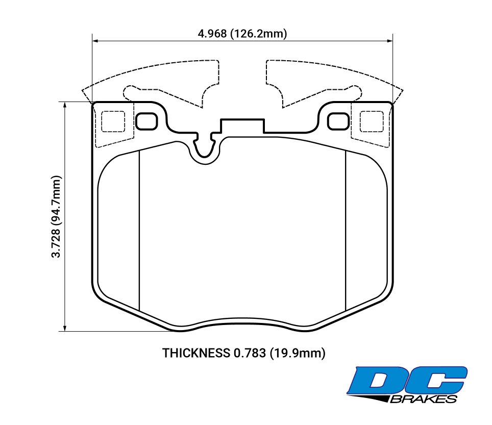 Колодки тормозные DC1867P20 DC brakes Street STR.S+, перед BMW 5 G30, 6 G32GT, X3 G01, X4 G02, 7 G11