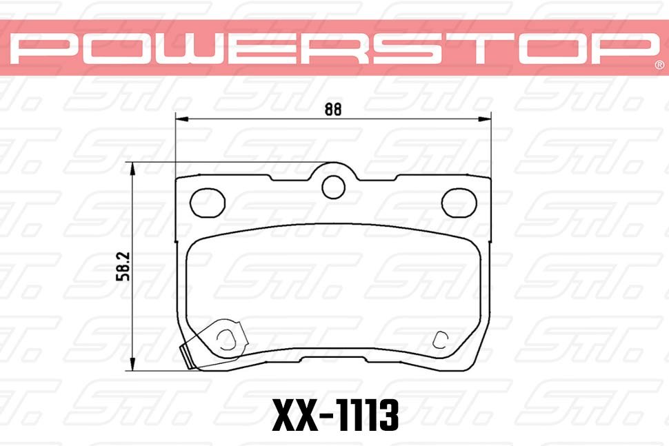 Колодки тормозные 23-1113 PowerStop Z23 задние LEXUS GS; IS; TOYOTA CROWN; MARK X