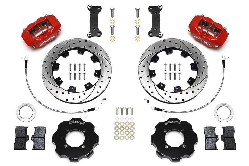 Тормозная система передняя 310x20.6mm, Wilwood 4 поршня, красный, Mazda MX-5 ND; FIAT 124 Spider