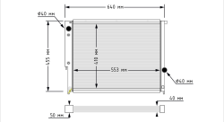 Радиатор алюминиевый BMW E36 3 series 91-00 6cyl 40мм AT
