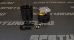 Маслоуловитель круглый с фильтром, черный