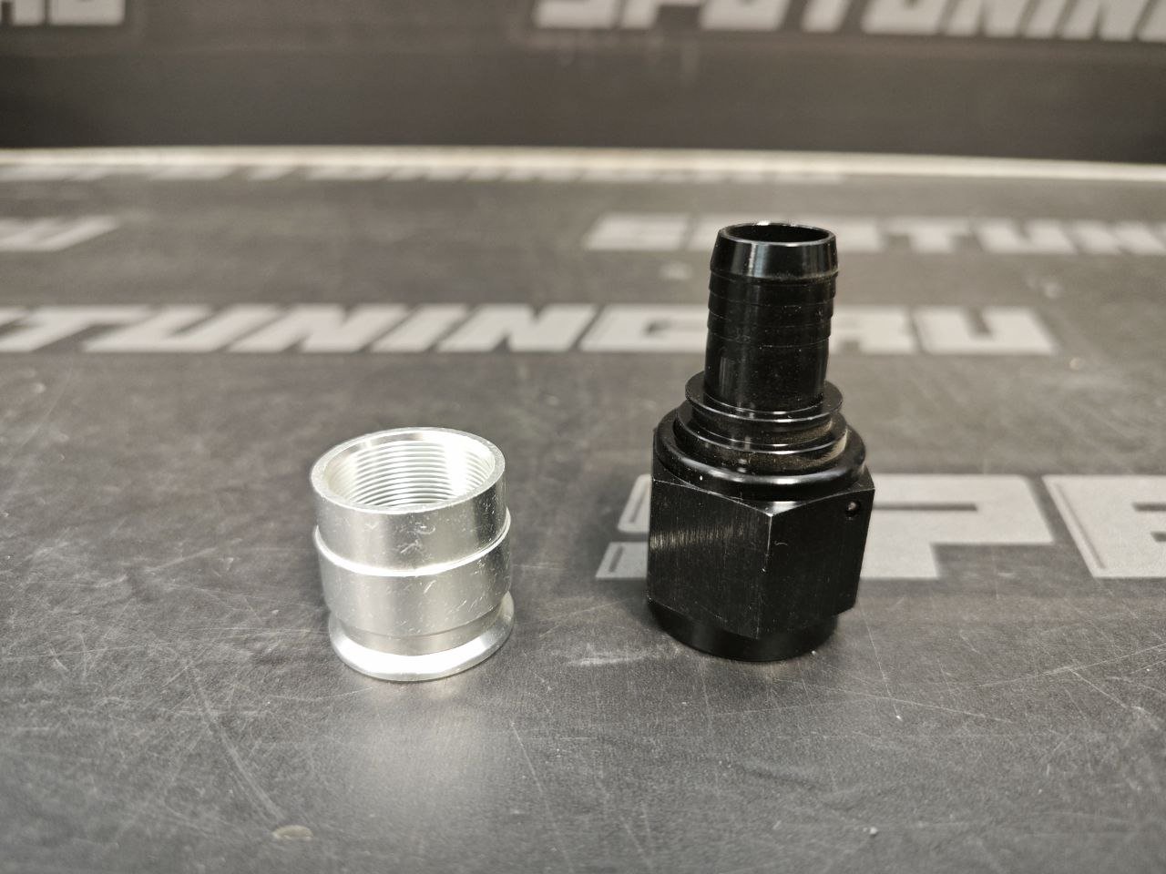 Фитинг AN10 под опрессовку, под PTFE шланг