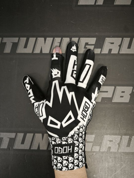 HOGO N1 "Kupit" перчатки для симрейсинга, черные, р-р L