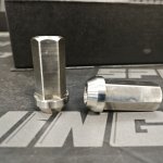 Гайки колесные Rays style M14х1.5 45мм (хром)