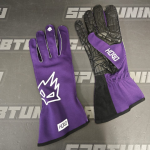 HOGO N2 перчатки для картинга, фиолетовый/зеленый неоновый, р-р M