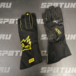HOGO N2 перчатки для картинга, черный/жёлтый, р-р XL