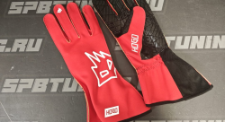 HOGO N2 перчатки для картинга, красный/зеленый неоновый, р-р xs