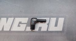 Адаптер 1/8" NPT 90 градусов под шланг 5мм (Alu)